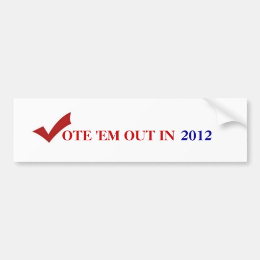 Stemming: Em Out bumper sticker (Voorkant)