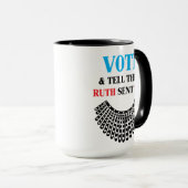 Stemming en zeggen dat Ruth je heeft gestuurd Mok (Voorkant rechts)
