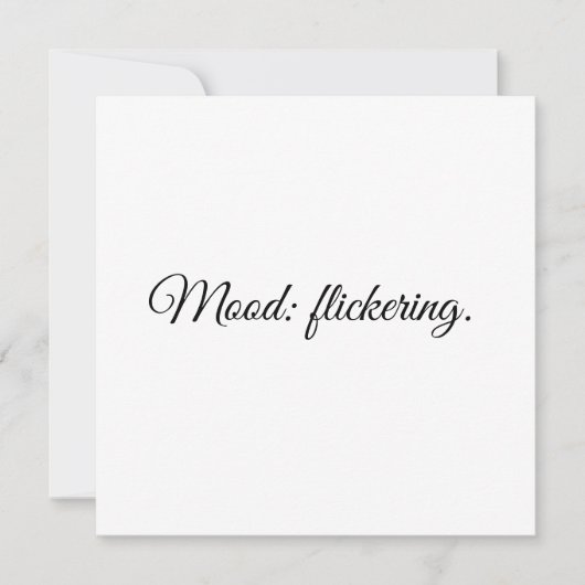 Stemming: flakkerend. kaart (Voorkant)