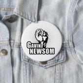 Stemming: Gavin Newsom Ronde Button 4,0 Cm (In situ)