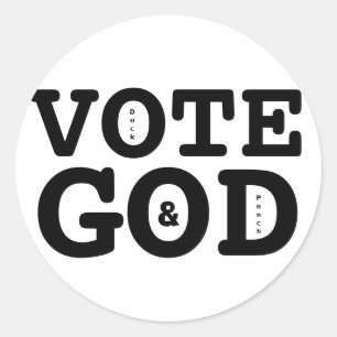 STEMMING GOD RONDE STICKER