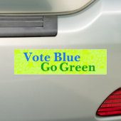 Stemming: groen bumpersticker (Op auto)