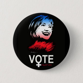stemming HILLARY 2016 Ronde Button 5,7 Cm