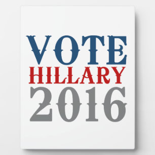 STEMMING HILLARY CLINTON 2016 .png Fotoplaat