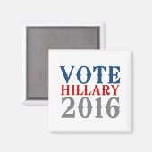 STEMMING HILLARY CLINTON 2016 .png Magneet (Voorkant / Achterkant)