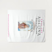 Stemming Homecoming Queen Pink HOCO Foto Achtergro Wandkleed (Voorkant (horizontaal))