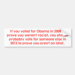 Stemming in 2012 bumpersticker