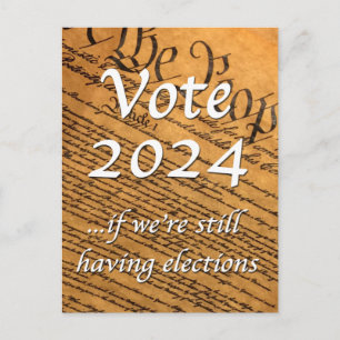 Stemming in 2024 als er nog verkiezingen zijn briefkaart