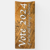 Stemming in 2024 als er nog verkiezingen zijn spandoek (Verticaal)