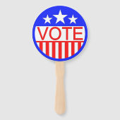 Stemming in Amerika Handwaaier (Achterkant)
