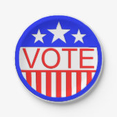 Stemming in Amerika Papieren Bordje (Voorkant)