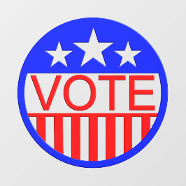 Stemming in Amerika Raamsticker