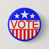 Stemming in Amerika Ronde Button 5,7 Cm (Voorkant)
