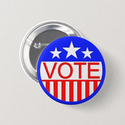 Stemming in Amerika Ronde Button 5,7 Cm (Voorkant /achterkant)