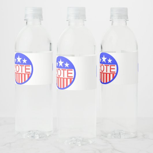 Stemming in Amerika Waterfles Etiket (Flessen)