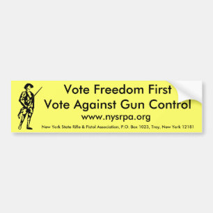 Stemming in commissie: met algemene stemmen aangen bumpersticker