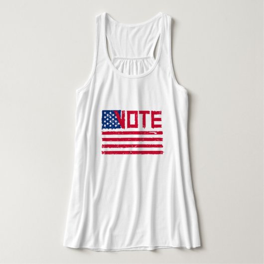 Stemming in commissie: met algemene stemmen aangen tanktop (Design voorkant)