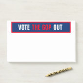 Stemming in de Sjabloon verkiezingen 2020 Post-it® Notes (Op bureau)