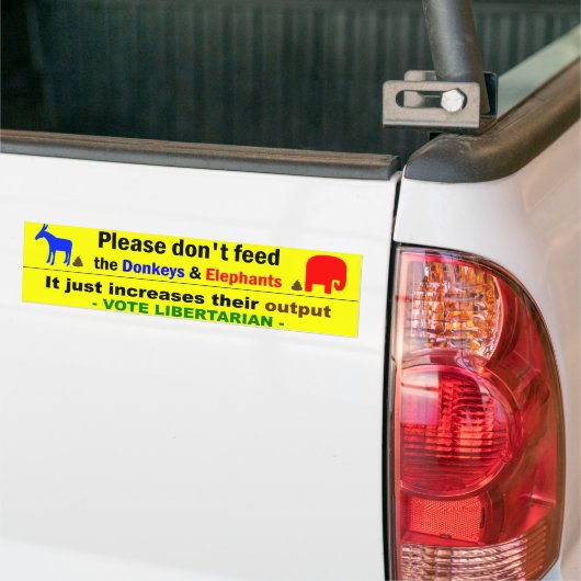 Stemming in Libertarian Bumpersticker (Op Truck)