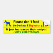 Stemming in Libertarian Bumpersticker (Voorkant)