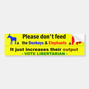 Stemming in Libertarian Bumpersticker