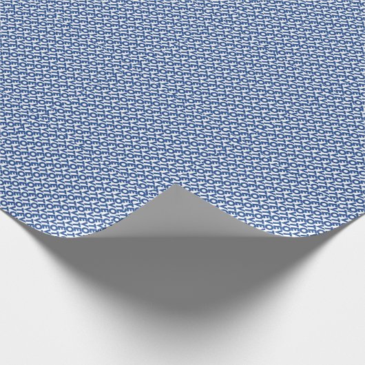 Stemming in politiek cadeau: blauw en wit modern p cadeaupapier (Hoek)
