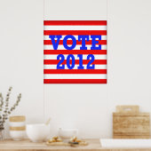 Stemming in Stripes 2012 Poster (Keuken)
