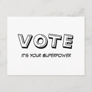 Stemming: It's Your Superpower Postcard Briefkaart