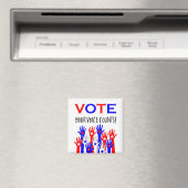 Stemming! Je stem telt! Patriottische handen Magneet (Insitu (Vaatwasser))