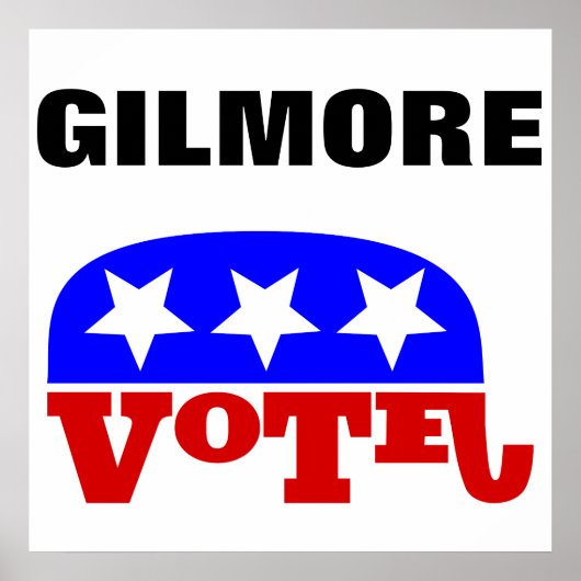 Stemming : Jim Gilmore Republikein Elephant Poster (Voorkant)