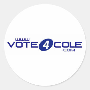 Stemming: Koolkrukken Ronde Sticker