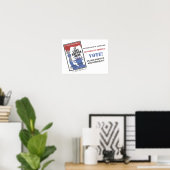 Stemming liberaal, Poster WPA het kan hier niet ge (Thuiskantoor)