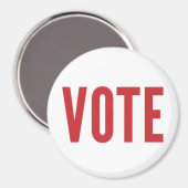 STEMMING Magnet - Rood Magneet (Voorkant / Achterkant)