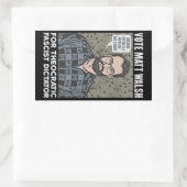 Stemming Matt Walsh - Theocratische fascist - SBG4 Rechthoekige Sticker (Tas)