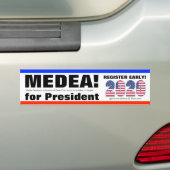STEMMING MEDEA BENJAMIN VOOR PRESIDENT IN 2020 - BUMPERSTICKER (Op auto)