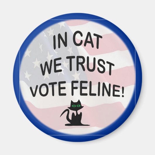 Stemming met Amerikaanse vlag Magneet (Voorkant)