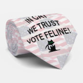 Stemming met Amerikaanse vlag Stropdas (Opgerold)