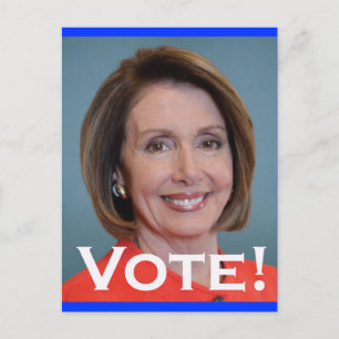 Stemming: Nancy Pelosi Briefkaart