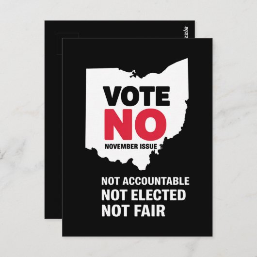 Stemming: november nummer 1 briefkaart (Voorkant / Achterkant)