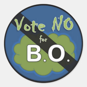 Stemming nr. B.O. Ronde Sticker