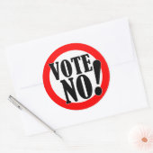 Stemming nr. ronde sticker (Envelop)