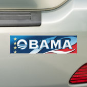 Stemming OBAMA 2012-Bumperstickers Bumpersticker (Op auto)