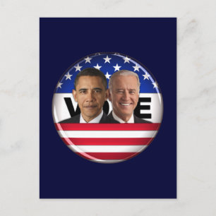 Stemming: Obama & Biden Briefkaart