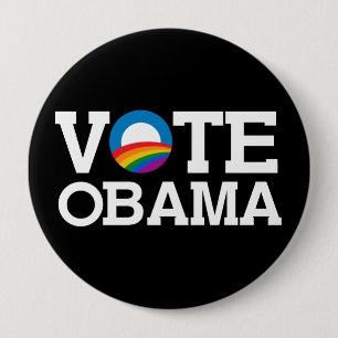 STEMMING OBAMA RONDE BUTTON 4,0 CM