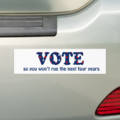 Stemming of verkiezing bumpersticker (Op auto)