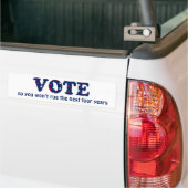 Stemming of verkiezing bumpersticker (Op Truck)
