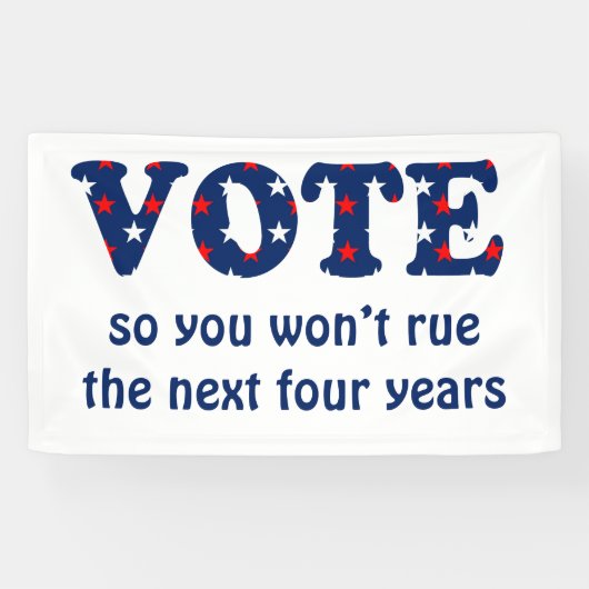 Stemming of verkiezing spandoek (Horizontaal)