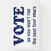 Stemming of verkiezing spandoek (Verticaal)