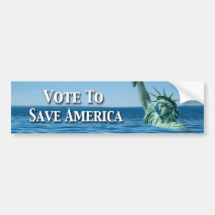 Stemming om Amerika te redden Deze verkiezingen Bumpersticker
