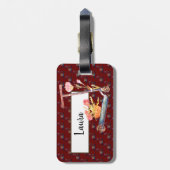 stemming op maat bagagelabel (Achterkant verticaal)